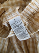 Neutral Gingham Maxi Skirt (S)
