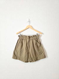 Able Olive Cotton Shorts (S)