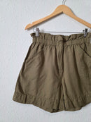 Able Olive Cotton Shorts (S)