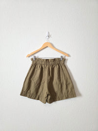 Able Olive Cotton Shorts (S)