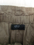 Able Olive Cotton Shorts (S)