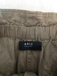 Able Olive Cotton Shorts (S)