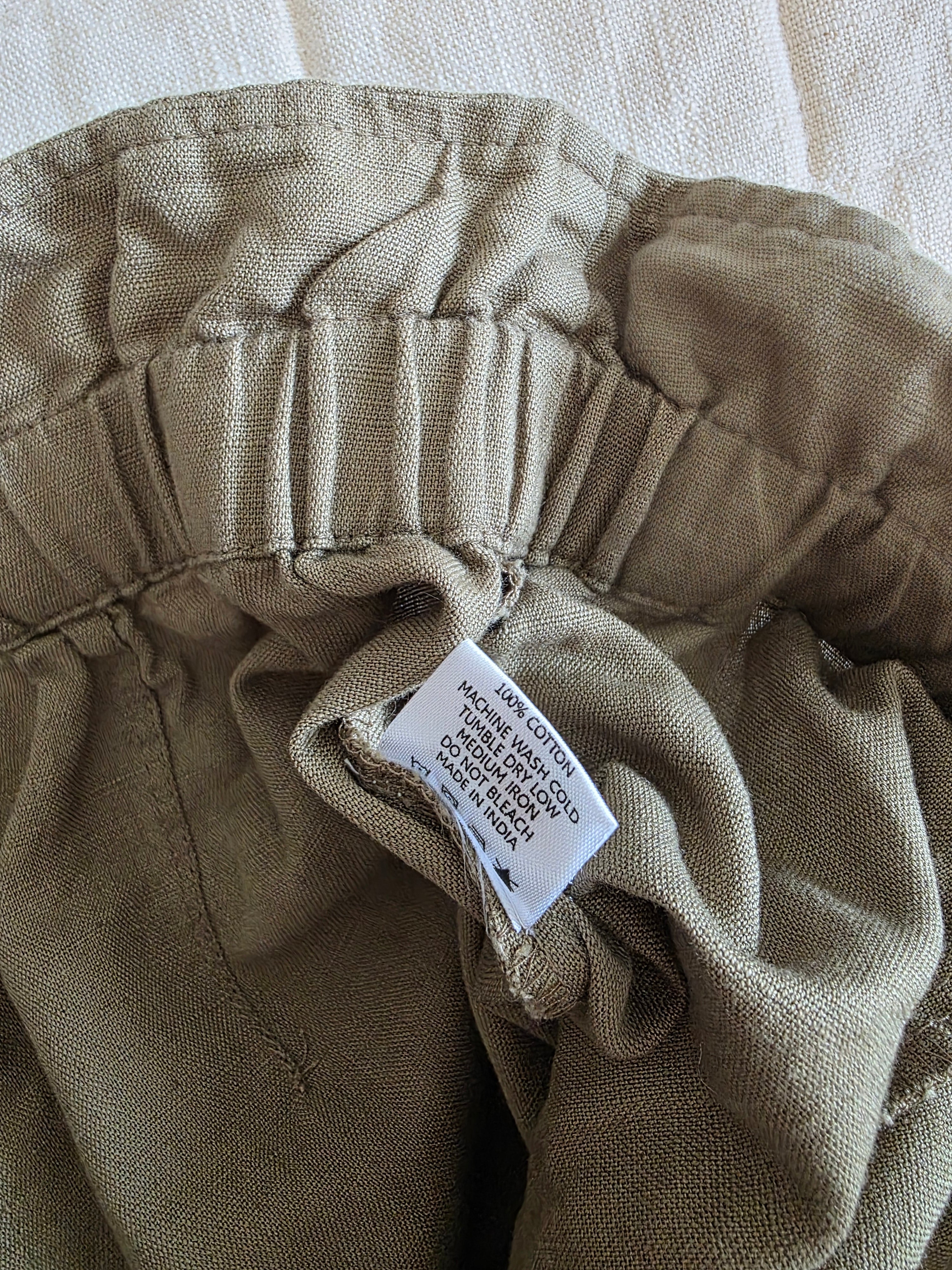 Able Olive Cotton Shorts (S)