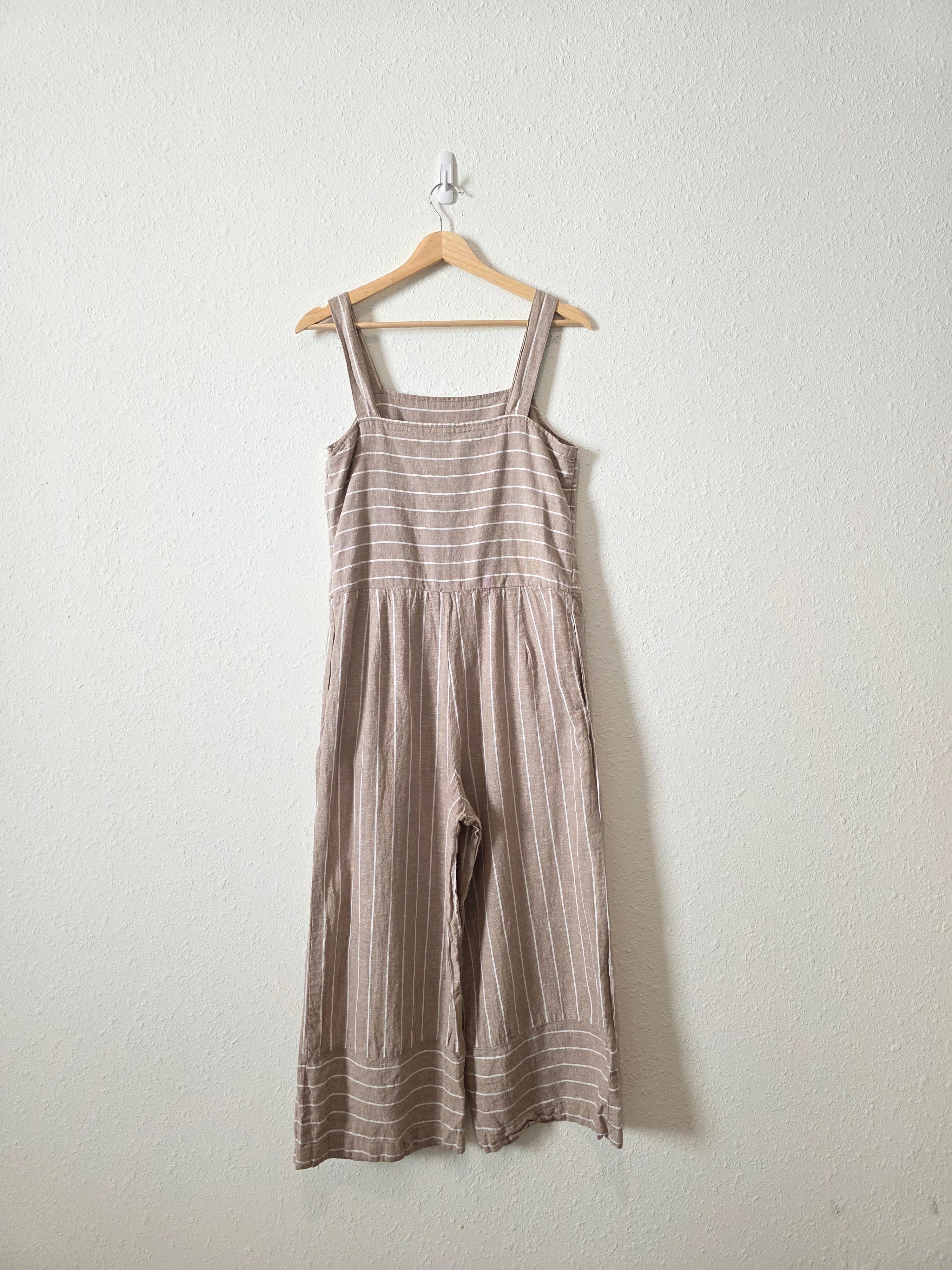 Striped Wide Leg Jumpsuit (M)