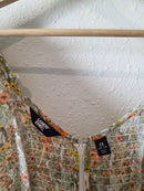 Floral Ruffle Midi Dress (2X)