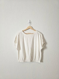 Marine Layer White Cotton Tee (M)