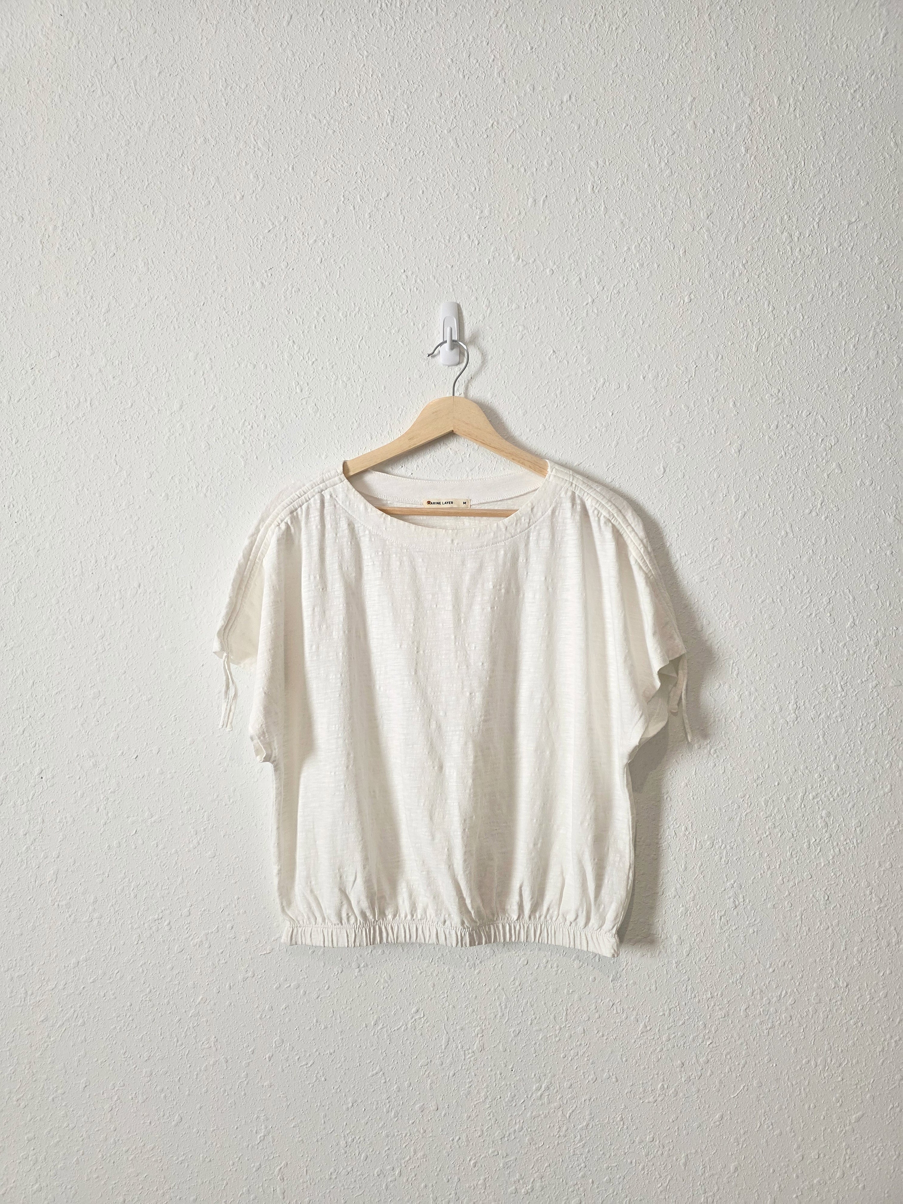 Marine Layer White Cotton Tee (M)