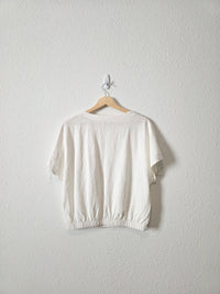 Marine Layer White Cotton Tee (M)