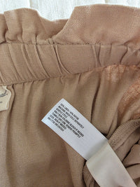 Linen Blend Midi Skirt (M)