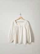 Puff Sleeve Square Neck Top (XS)