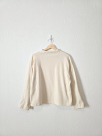 Madewell Ribbed Mockneck Top (M)