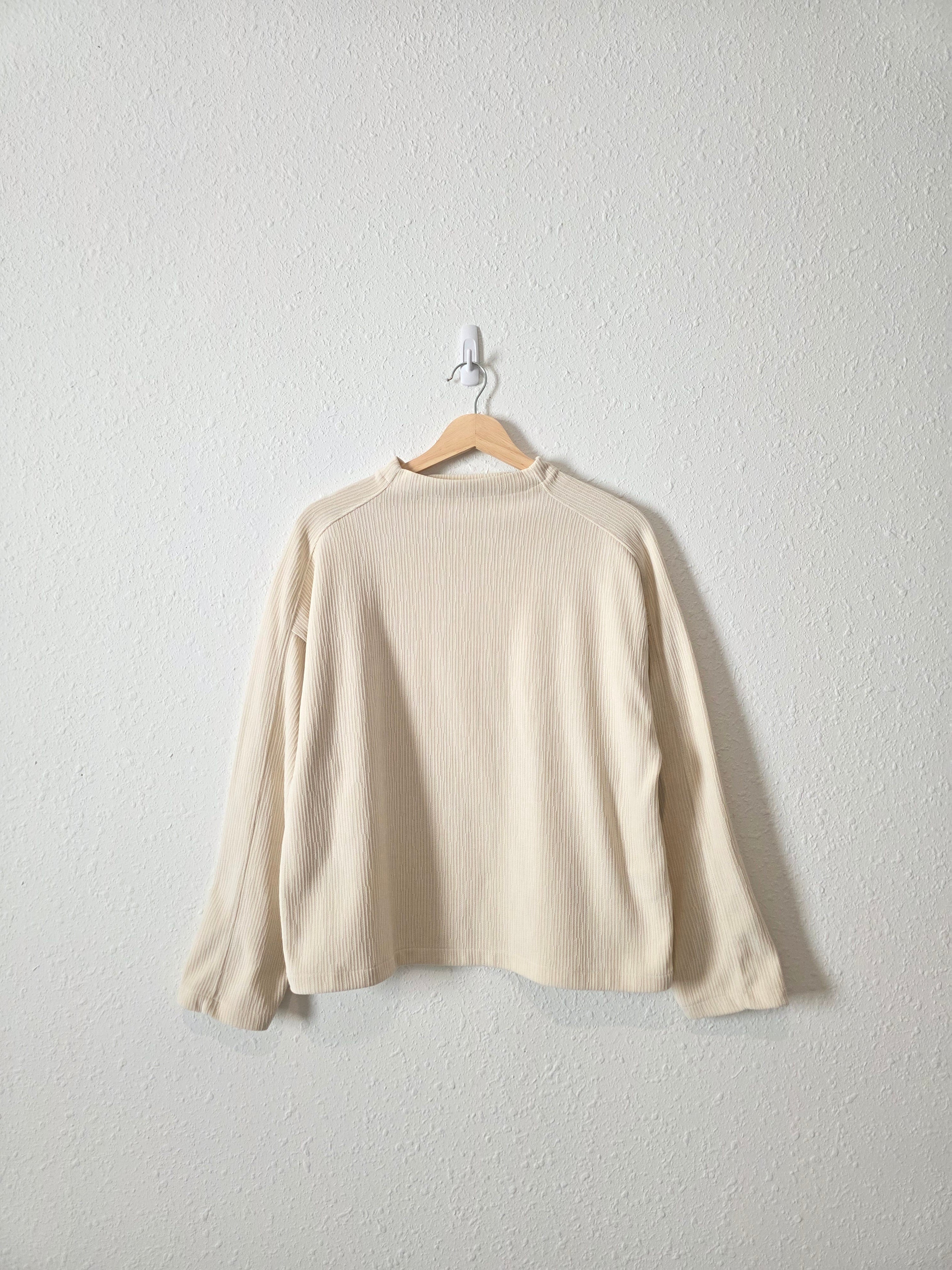 Madewell Ribbed Mockneck Top (M)