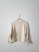 Madewell Ribbed Mockneck Top (M)