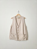 Vintage Eddie Bauer Linen Vest (M)