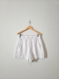 NEW Loft White Linen Shorts (M)