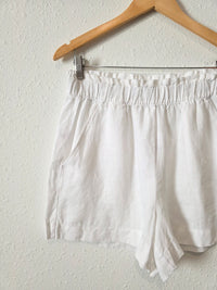NEW Loft White Linen Shorts (M)