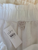 NEW Loft White Linen Shorts (M)