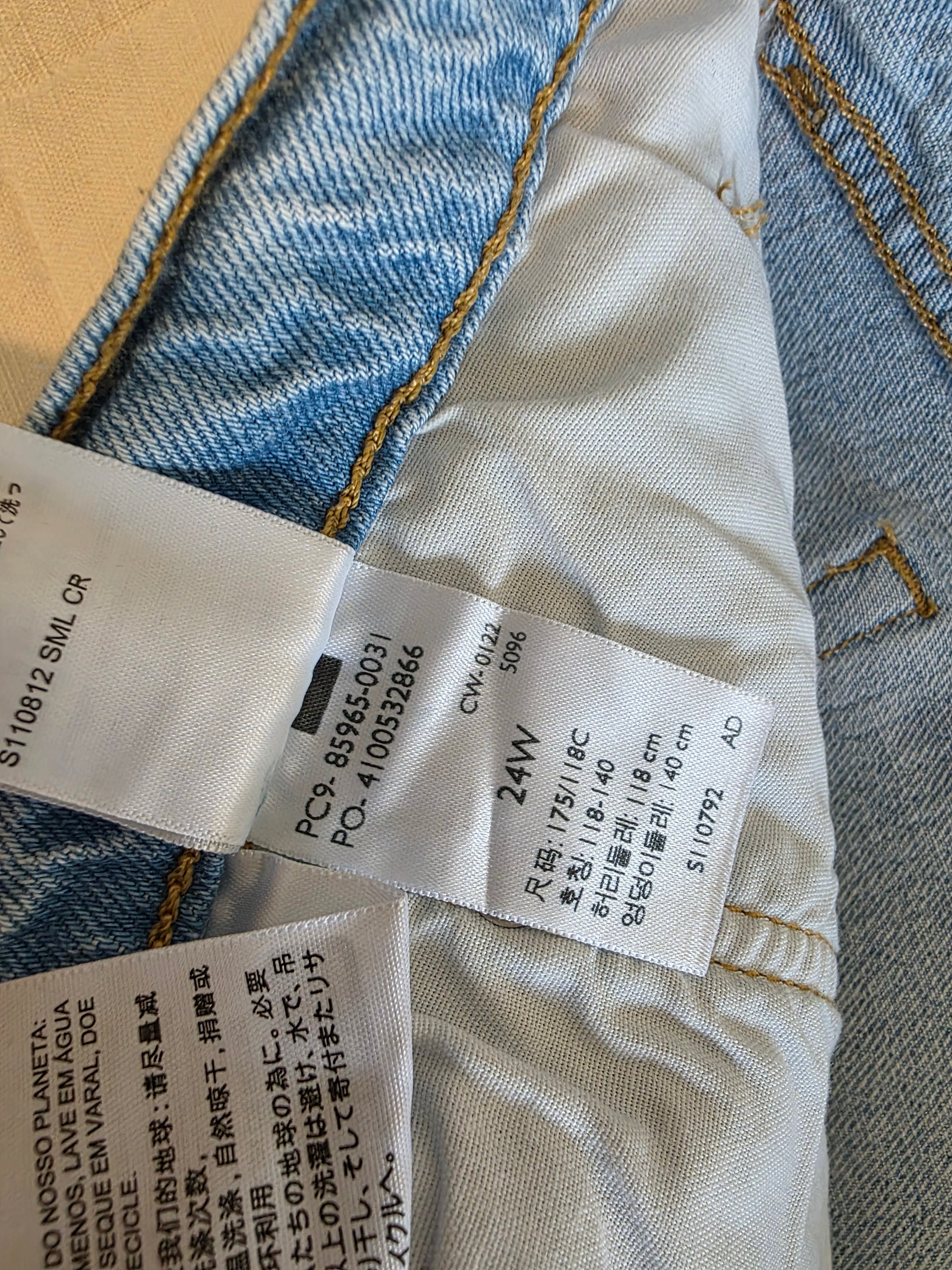 Levi's Light Wash Denim Shorts (24W)