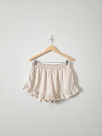 Aerie Linen Blend Shorts (L)