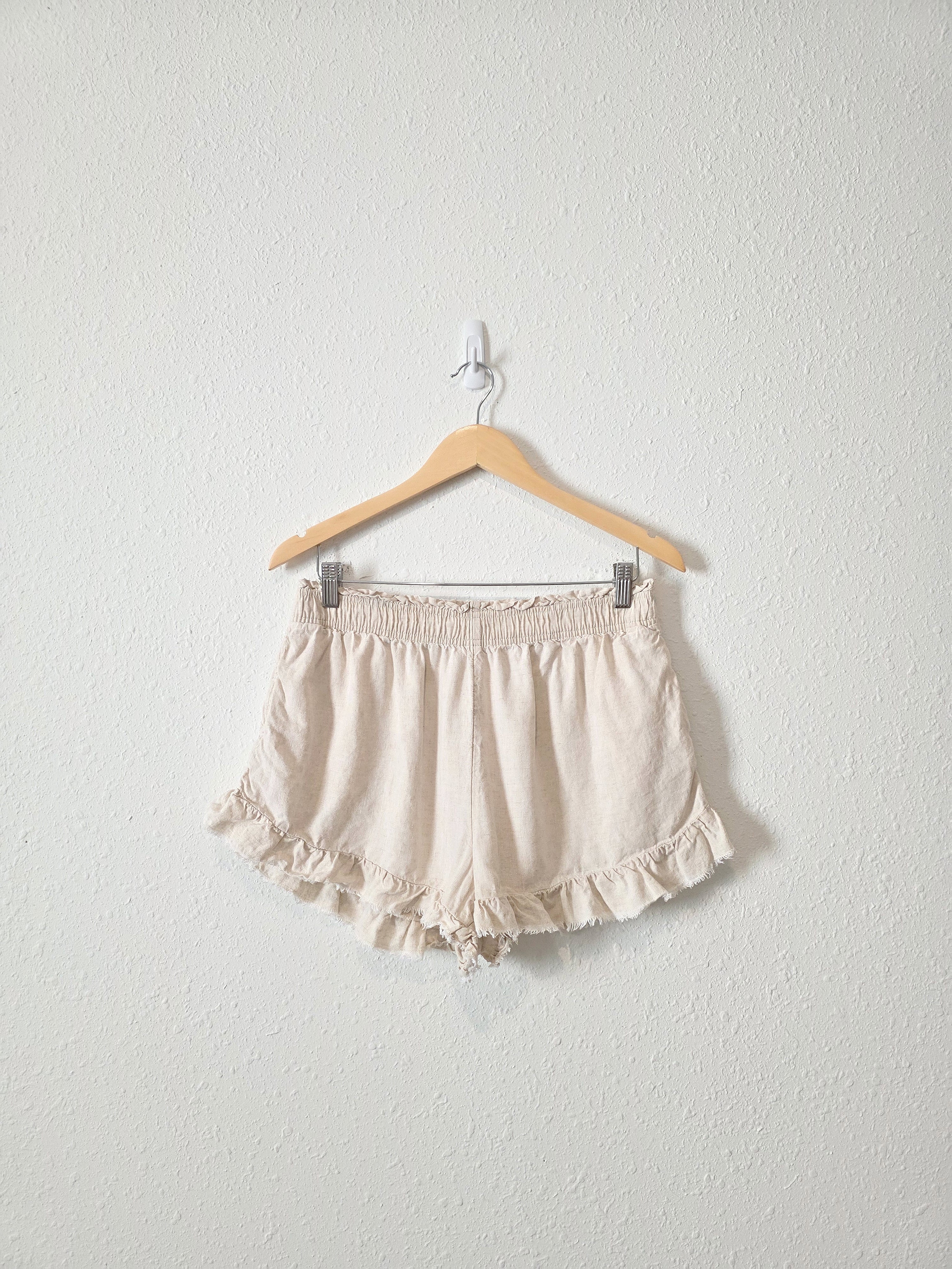 Aerie Linen Blend Shorts (L)
