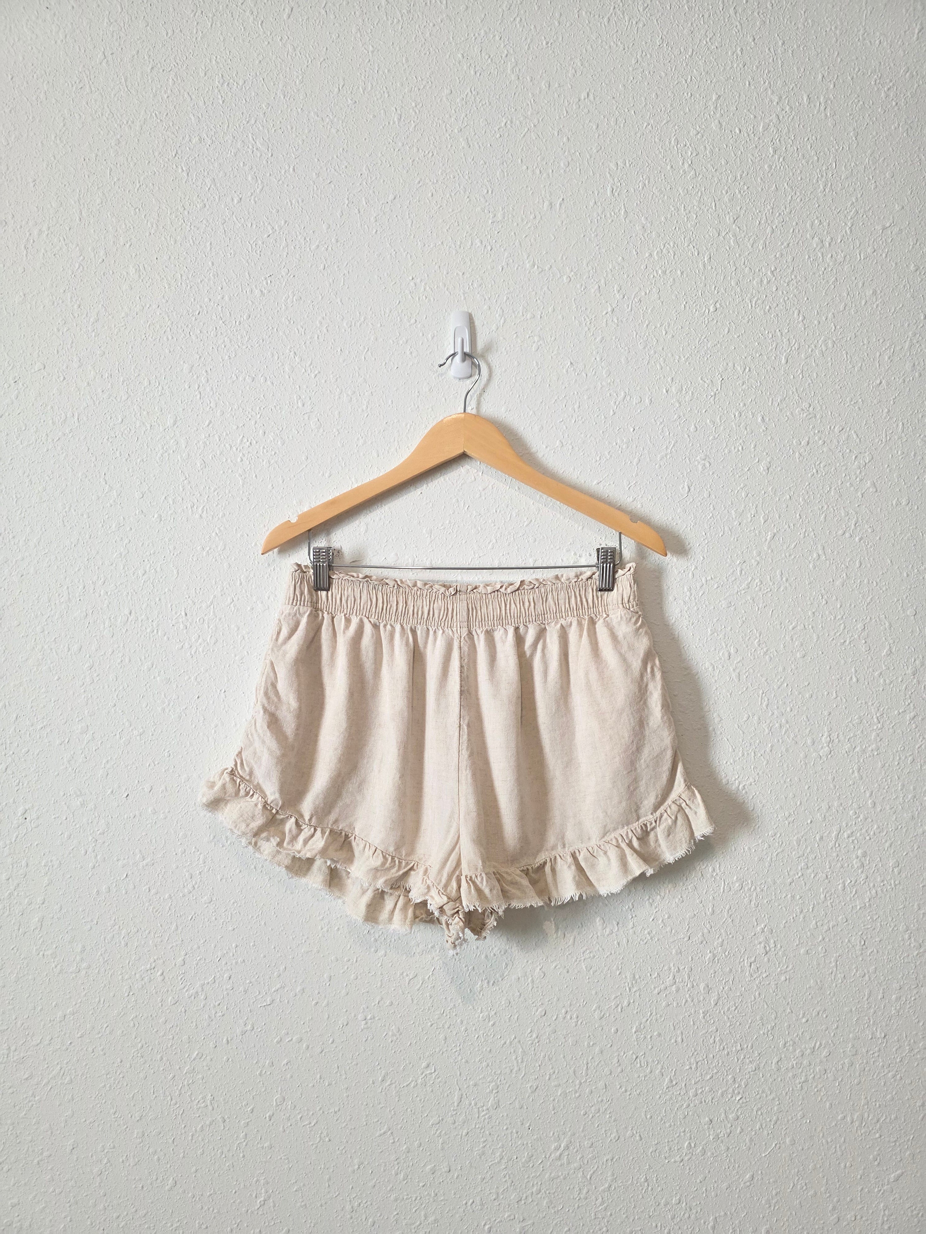 Aerie Linen Blend Shorts (L)