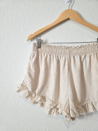 Aerie Linen Blend Shorts (L)
