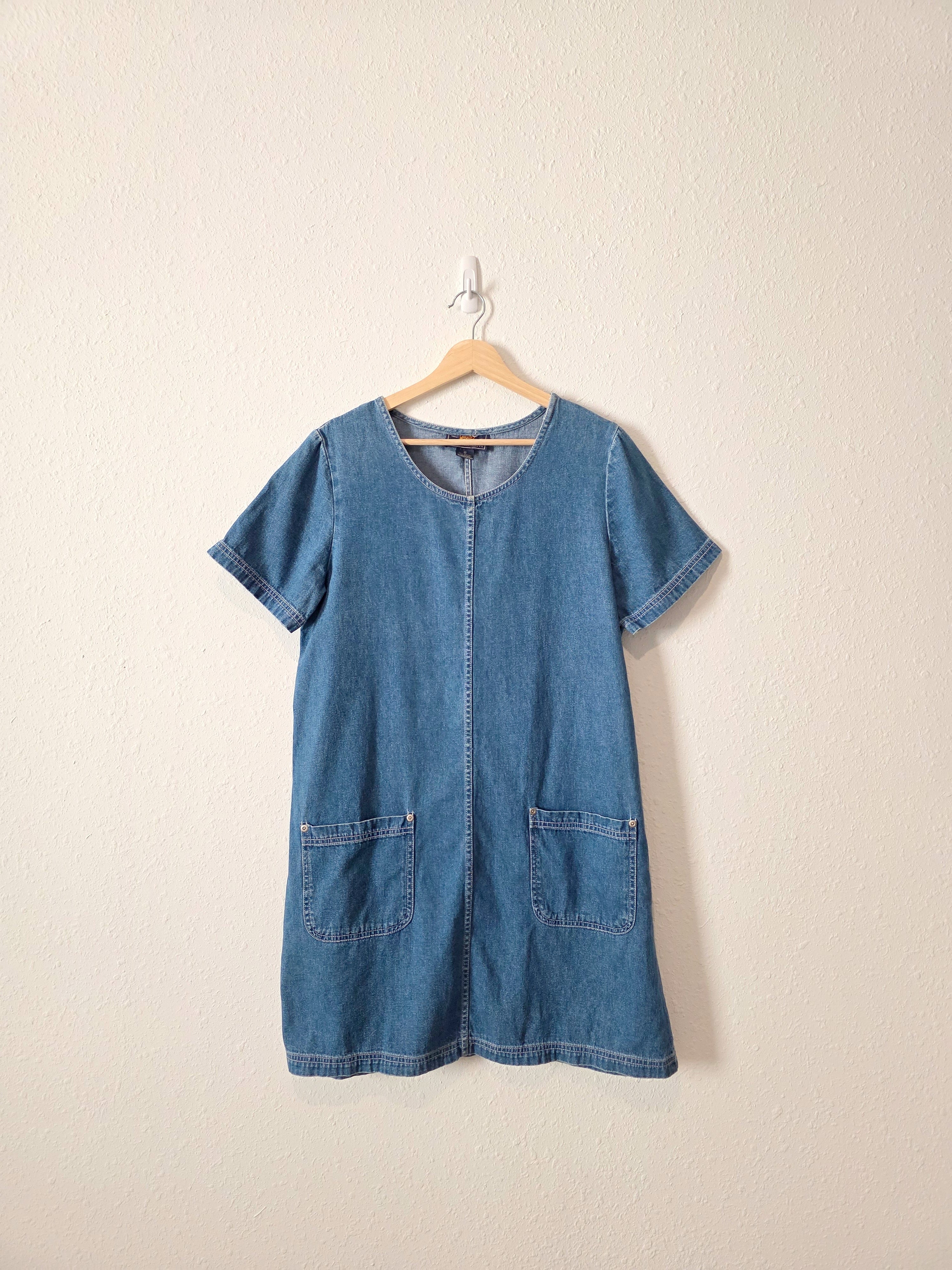 Vintage Cotton Denim Dress (M/L)