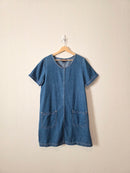 Vintage Cotton Denim Dress (M/L)