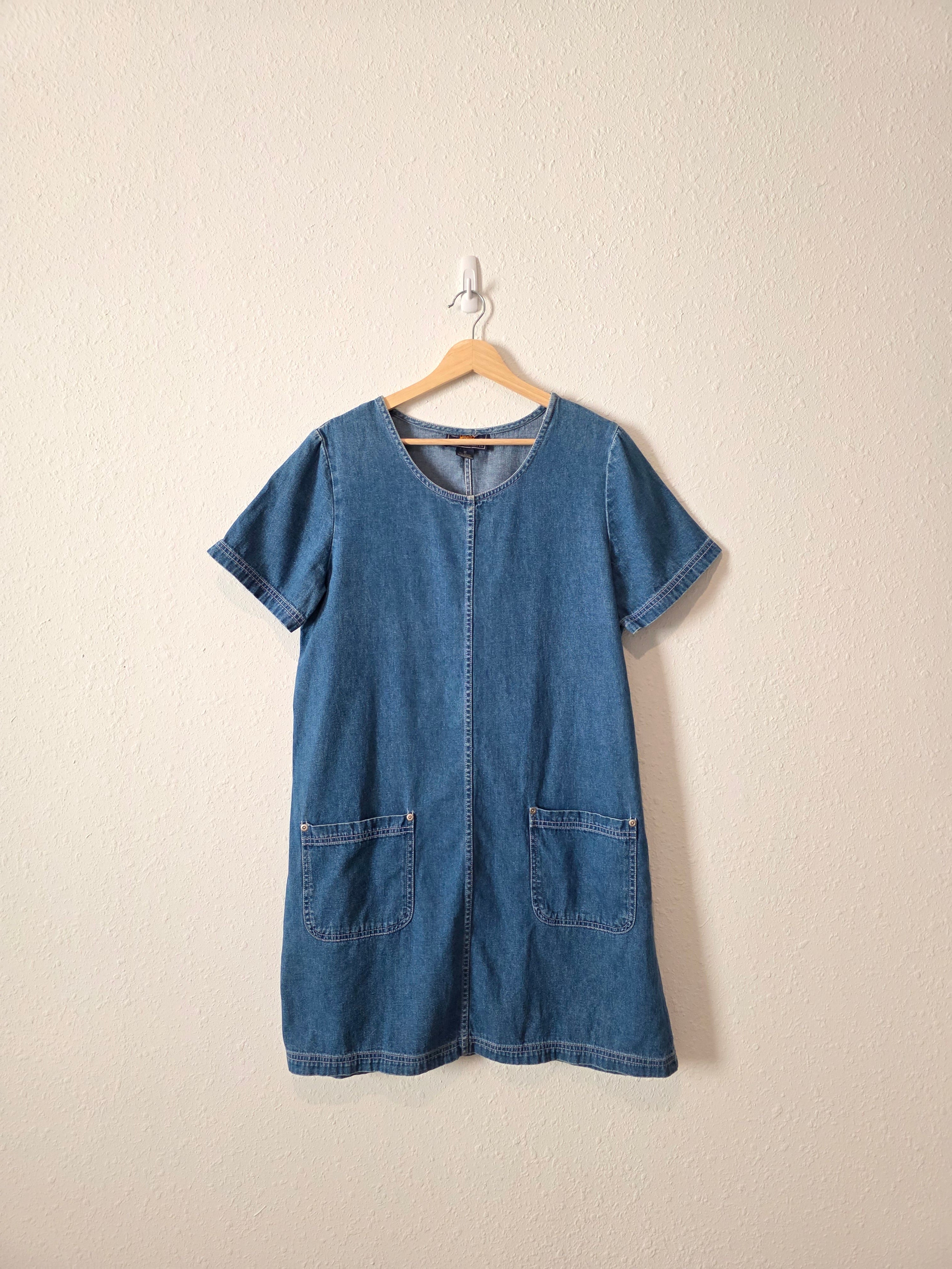 Vintage Cotton Denim Dress (M/L)