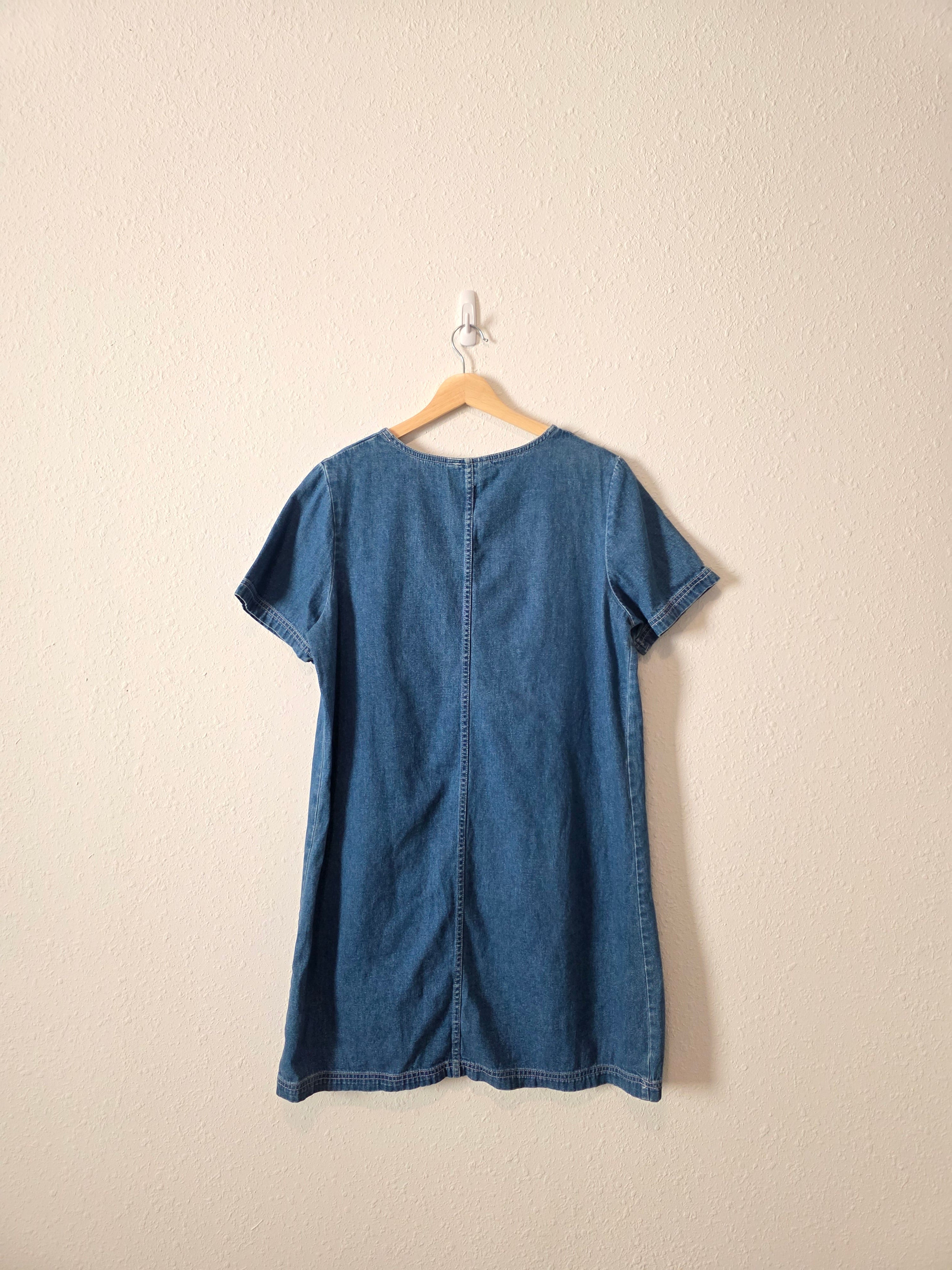 Vintage Cotton Denim Dress (M/L)