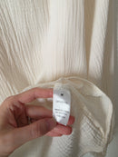 Cotton Gauze Puff Sleeve Top (M)