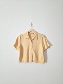 Vintage Butter Yellow Button Up (S)