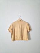 Vintage Butter Yellow Button Up (S)