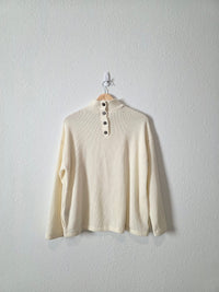 Madewell Button Back Knit Top (S)