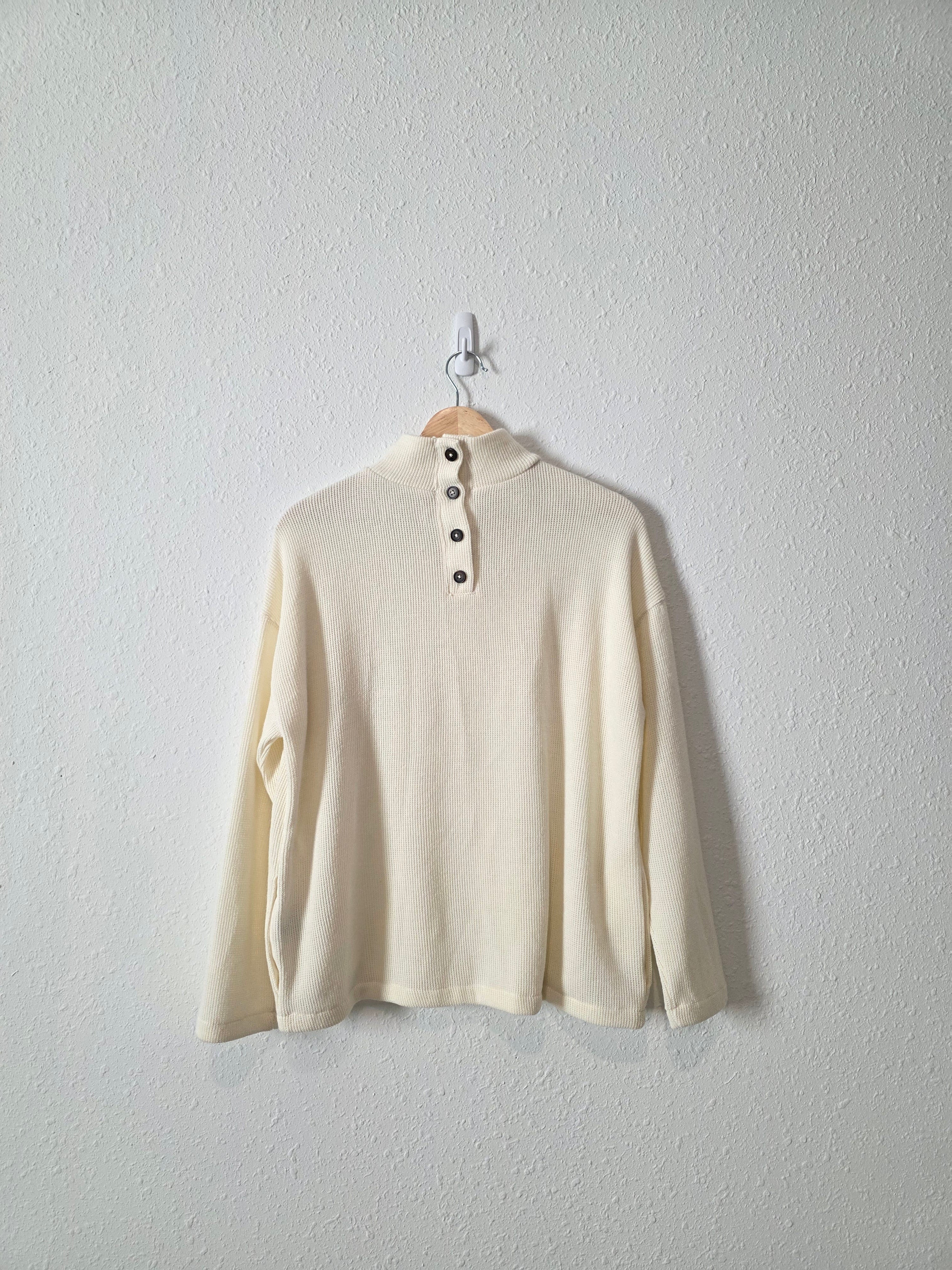 Madewell Button Back Knit Top (S)