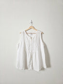 White Linen Button Up Tank (18)