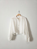 Puff Sleeve Button Up Blouse (S)