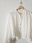 Puff Sleeve Button Up Blouse (S)
