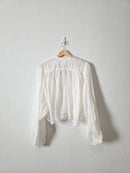 Puff Sleeve Button Up Blouse (S)