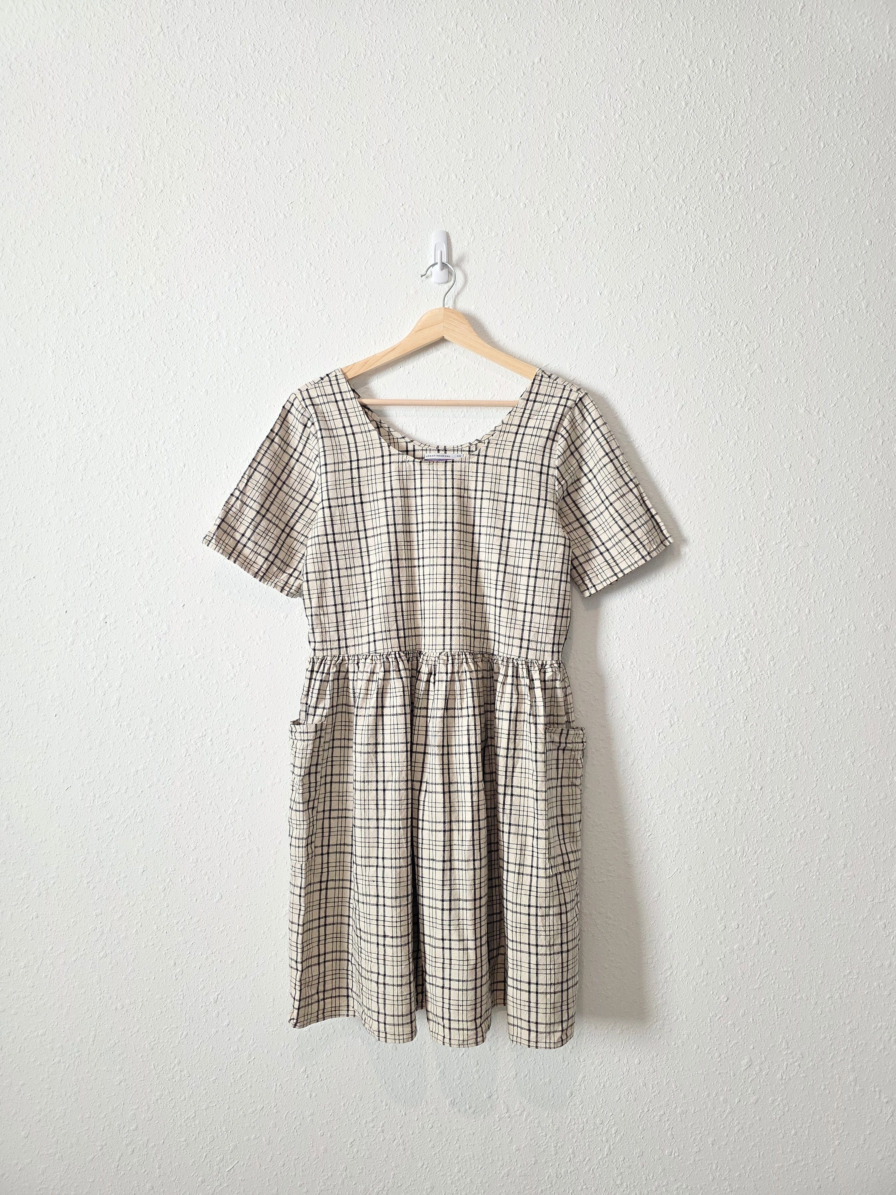 Plaid Babydoll Mini Dress (S)