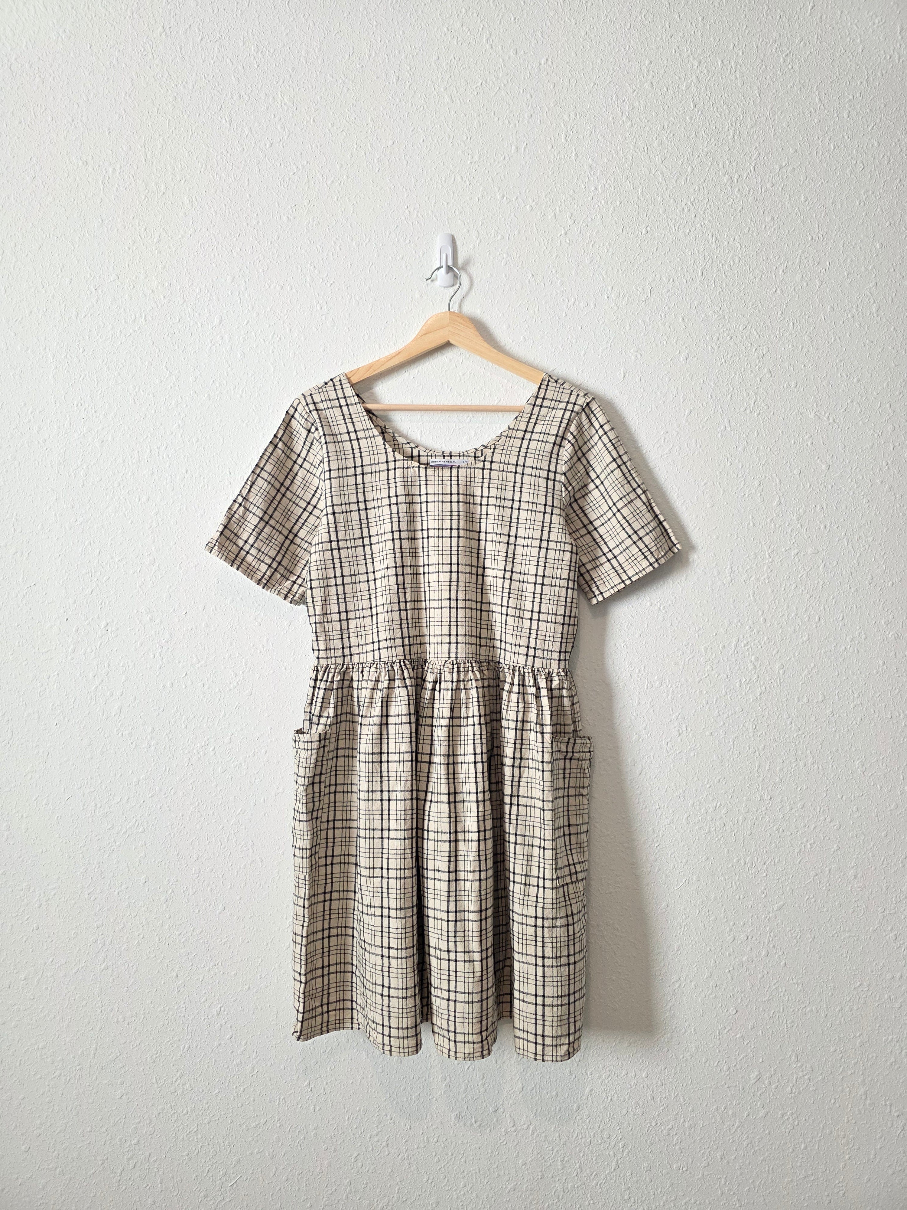 Plaid Babydoll Mini Dress (S)