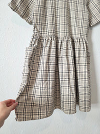 Plaid Babydoll Mini Dress (S)