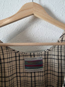 Plaid Babydoll Mini Dress (S)