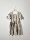 Plaid Babydoll Mini Dress (S)