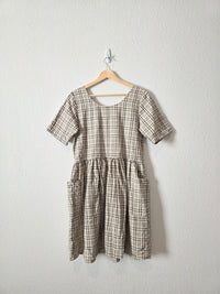 Plaid Babydoll Mini Dress (S)
