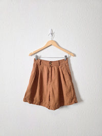 Madewell Burnt Orange Linen Shorts (0)