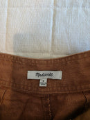 Madewell Burnt Orange Linen Shorts (0)