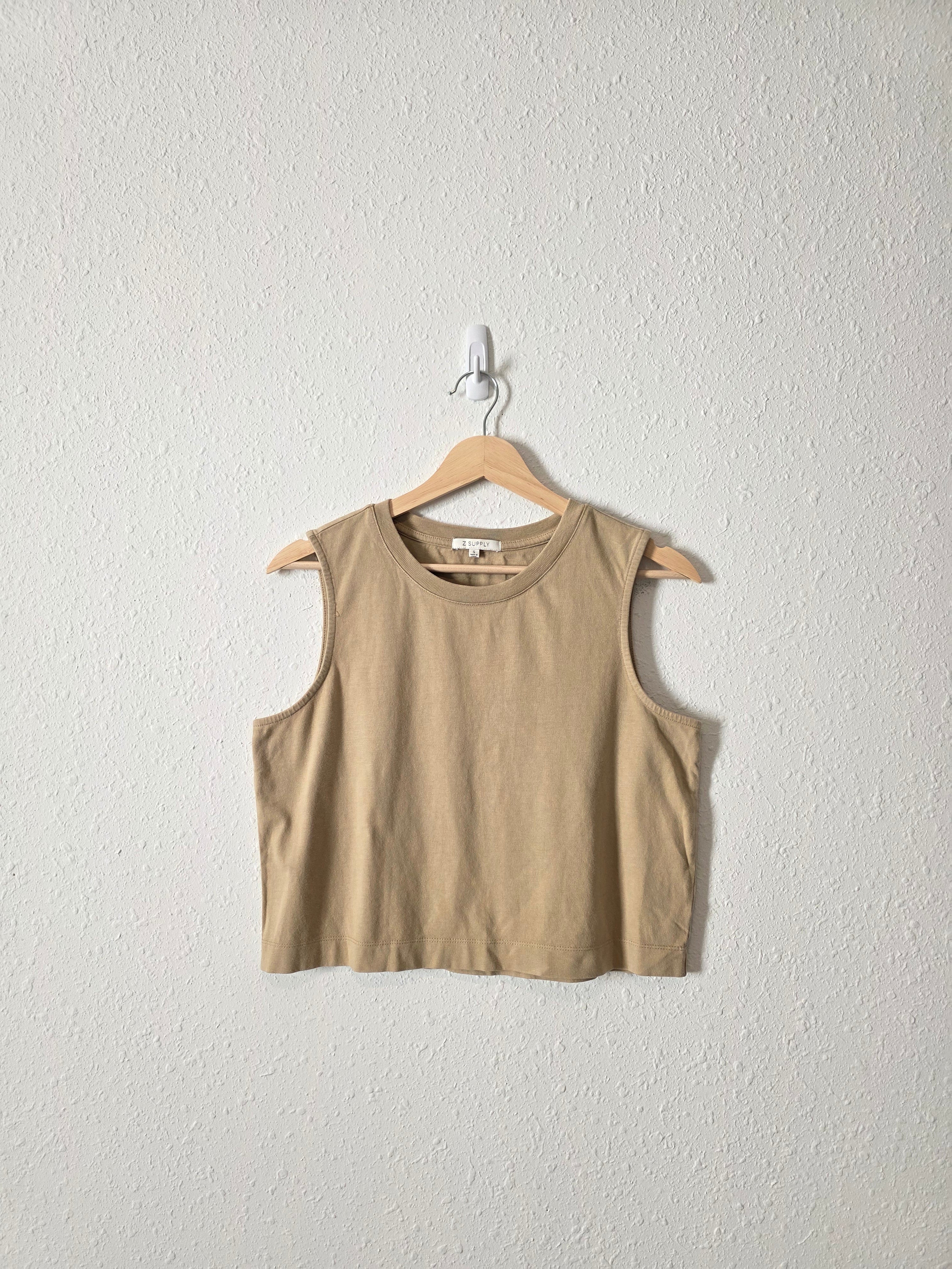 Z Supply Cropped Cotton Tank (S)