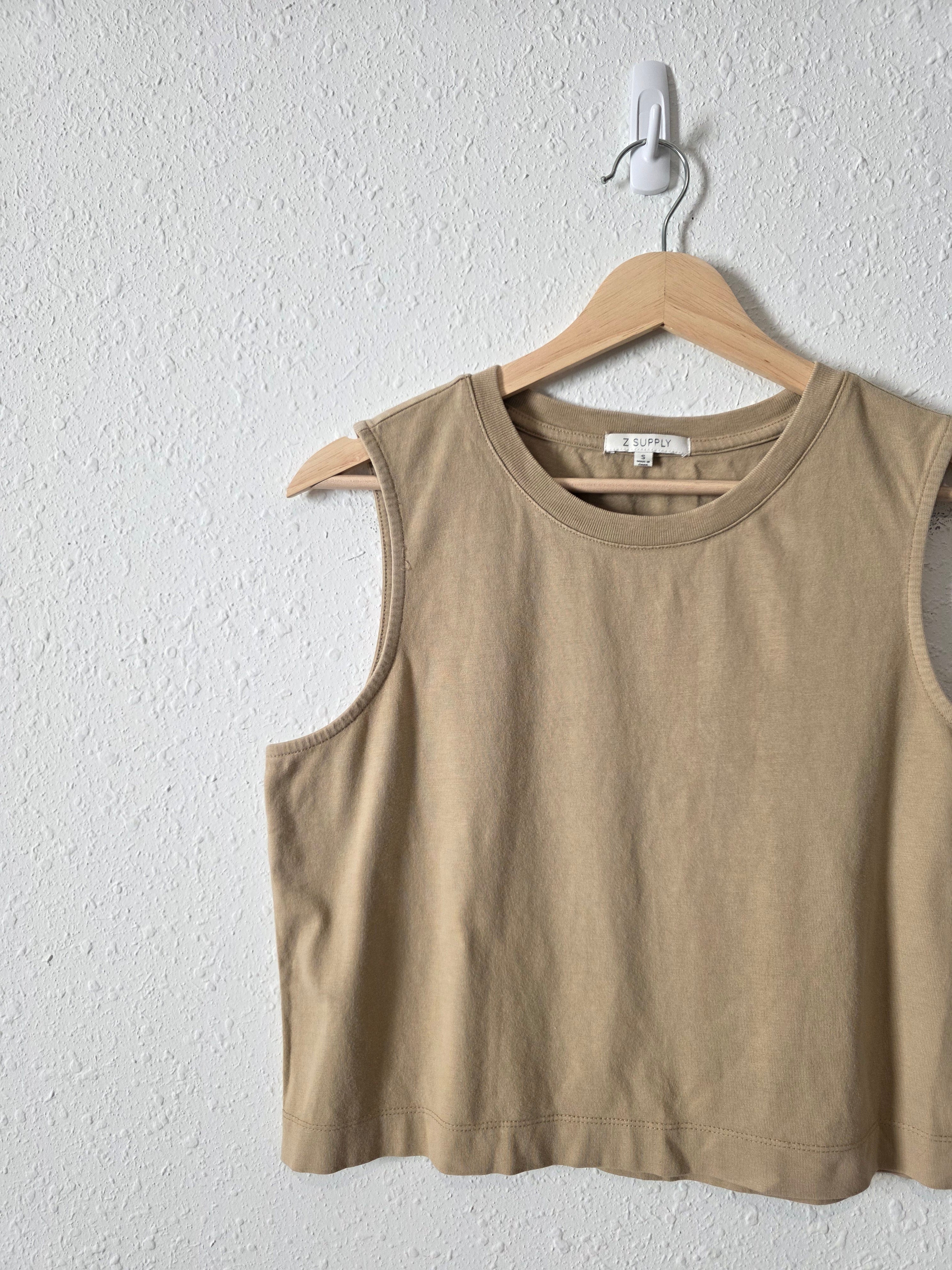 Z Supply Cropped Cotton Tank (S)