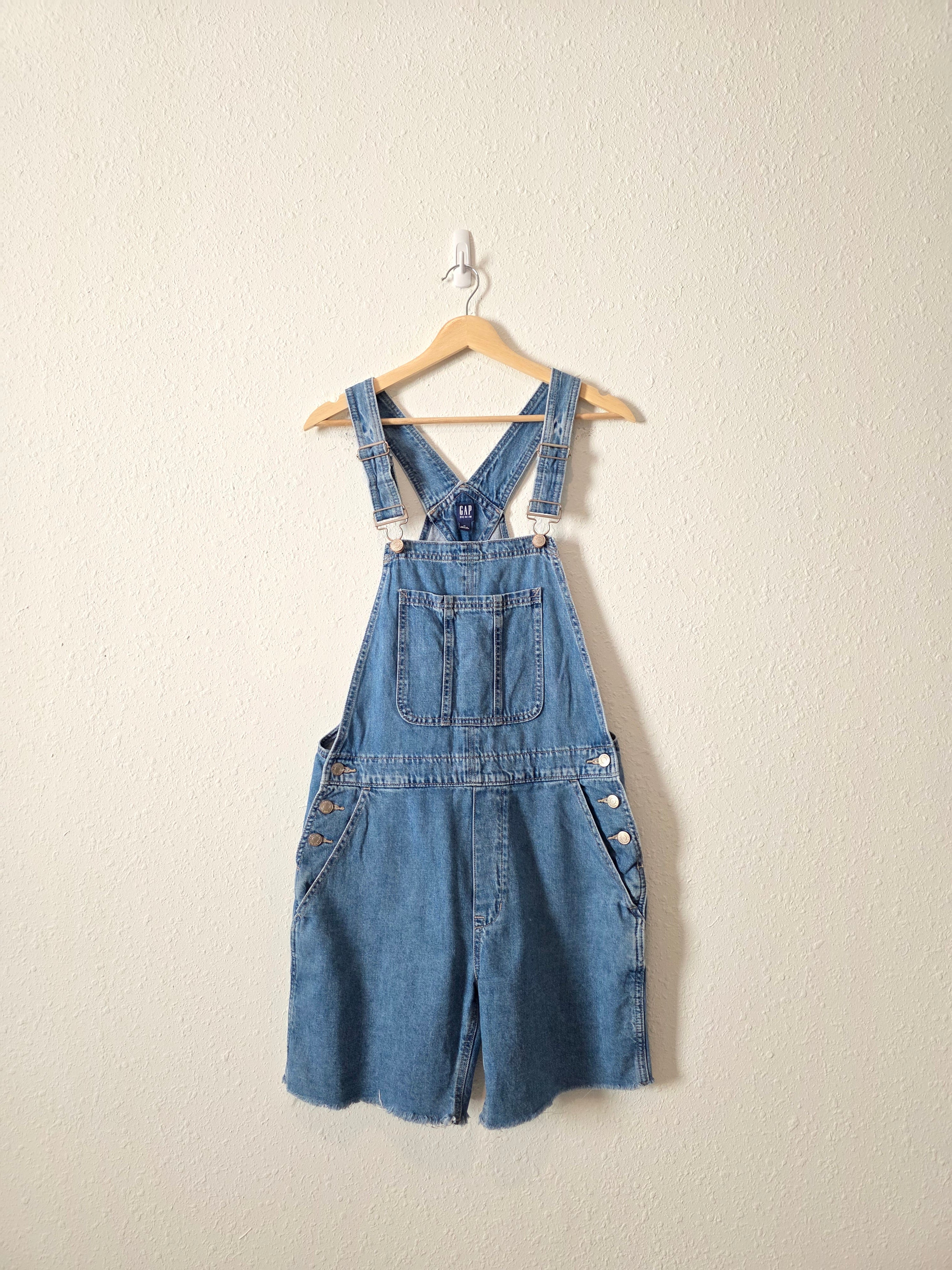 Gap Relaxed Denim Shortalls (M)